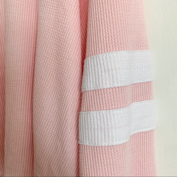 Hollister Pink Varsity Waffle Tee - Picture 4 of 7